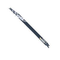 Black 12 Inch 6-12 Tpi Edge Reciprocating Saw Blades For Wood Or Nails