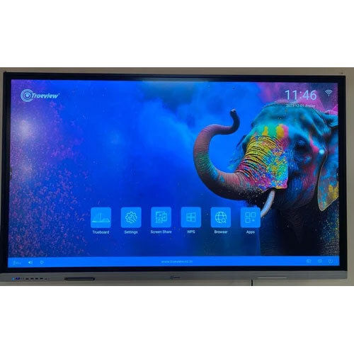 Black 75 Inch Interactive Flat Panel