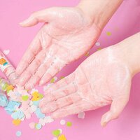PORTABLE HAND WASHING BATH FLOWER SHAPE PAPER SOAP STRIPS IN TEST TUBE BOTTLE