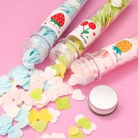 PORTABLE HAND WASHING BATH FLOWER SHAPE PAPER SOAP STRIPS IN TEST TUBE BOTTLE