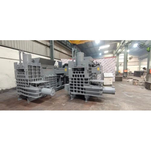 Grey Hydraulic Scrap Baling Machine