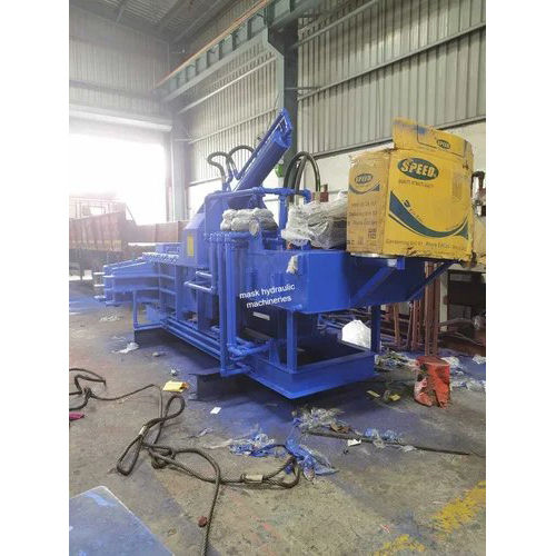 Aluminum Can Baler Machine - Color: Blue