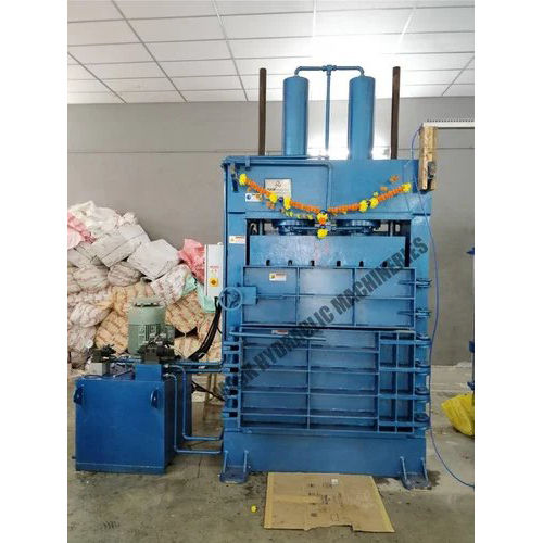 Blue Hydraulic Baling Press For Car Bumpers