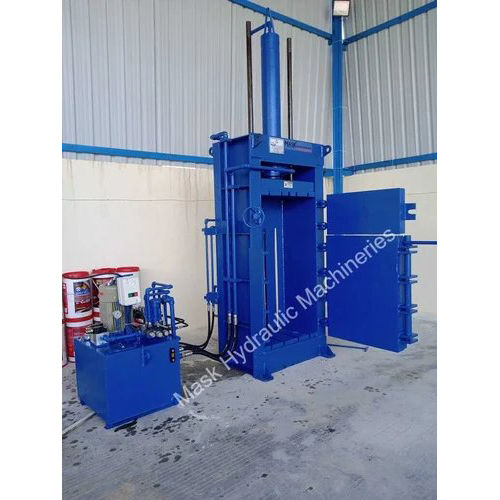 Blue Hydraulic Baling Raffia Plastic Press