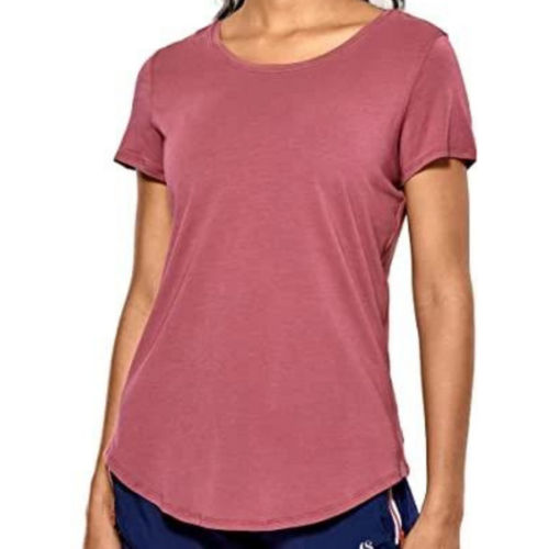 Women's Pima Cotton Short Sleeve Workout Shirt Yoga T-Shirt