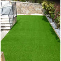 Residential Artificial Grass - Synthetic Fiber, 6-13 Ft Length, Green Color | Ideal For Home Usage