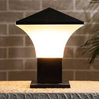Led Gate Lamp - Black Colour, 12W Electric Light Source for Outdoor Usage