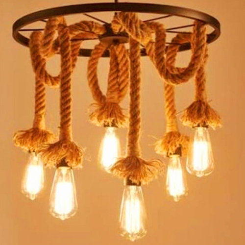 Wheel Rope Hanging Light