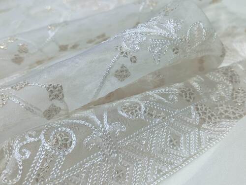 Chain stitch embroidery fabric for beginners