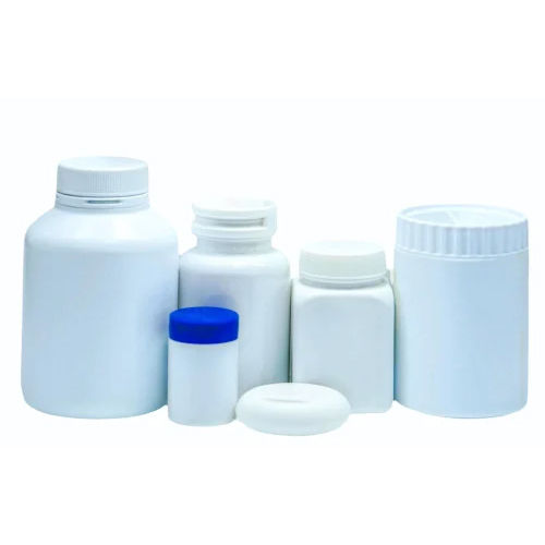 White Pharmaceutical Tablet Bottle