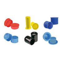 मल्टीकलर स्क्रूव्ड मेल थ्रेड पीवीसी एंड कैप