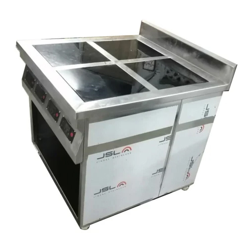 Stainless Steel 4 Burner Induction Cooktop