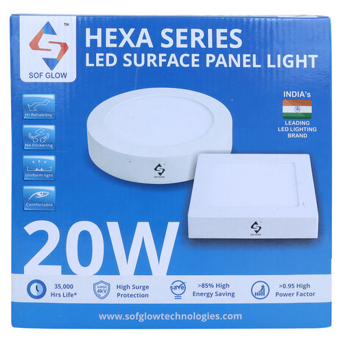 20W LED SURFACE PANEL SQ CW