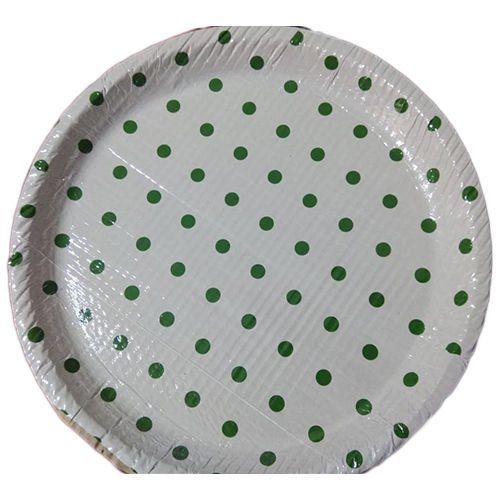 3 Ply Dot Printed Buffet Plates