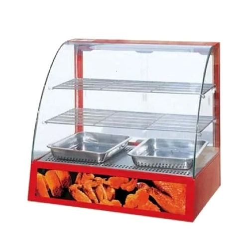 Silver-Orange Commercial Food Warmer