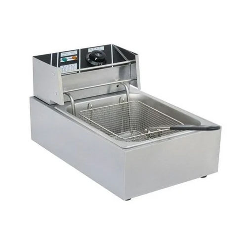 Silver Electric Fryer Single Tank