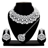 Tilak Graceful Stone Choker Necklace Jewellery Set