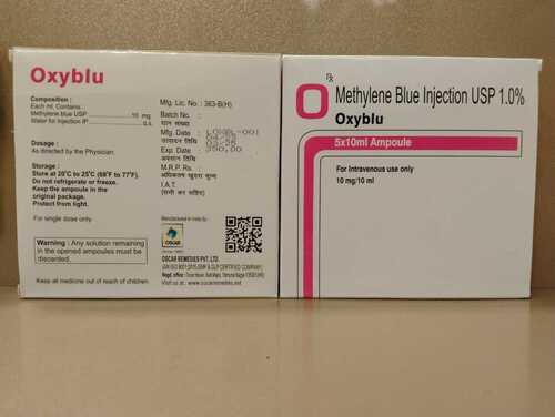 Methylene Blue Injectiopn - Drug Type: Injection