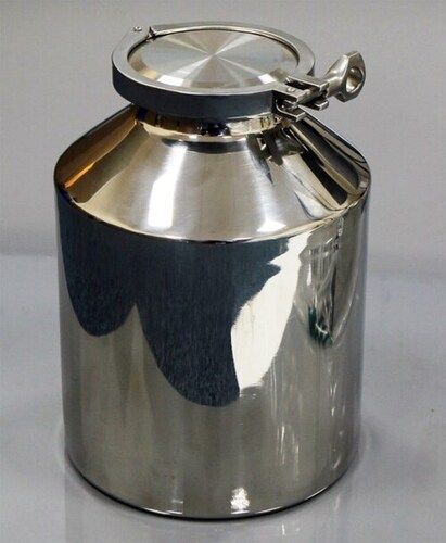 stainless steel storage container with triclover clamp