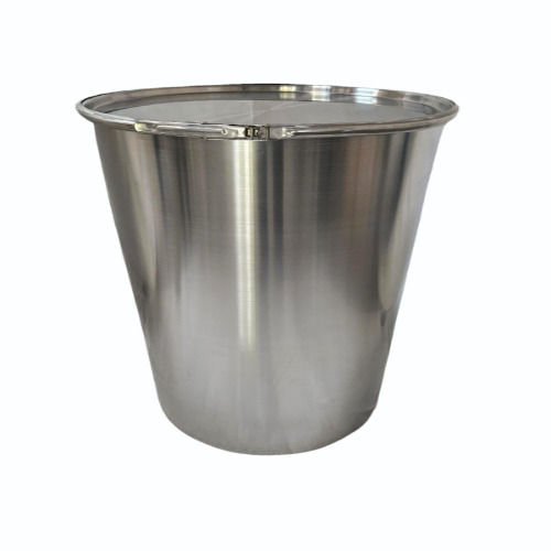 Silver Ss Powder Storage Drum