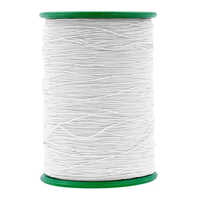 Elastic Covered Yarn For Socks - 100% Polyester Material, Light Weight Design, Plain Texture, White Color | Ideal For Weaving Applications