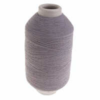 Covered Elastic Yarn - 100% Polyester, Multicolor | Lightweight Knitting Material, Plain Design