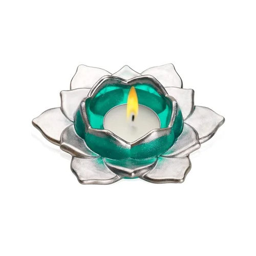 Silver Lotus Tea Light Holder Mold For Resin Art