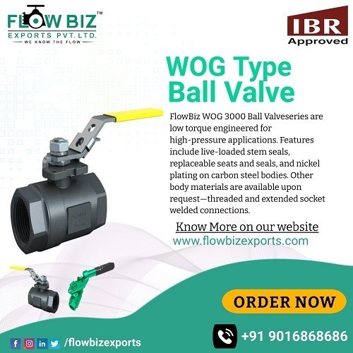 Actuated WOG Ball Valve Manufacturer in Surat