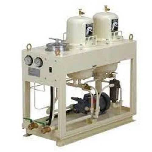 White 100 Lph Oil Filtration Machine