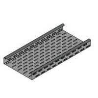 Perforated Cable Tray - Galvanized Steel, 1000x150x50 Mm, Gray, Standard Thickness 1.5 Mm, Surface Finish: Galvanized, 12 Months Warranty