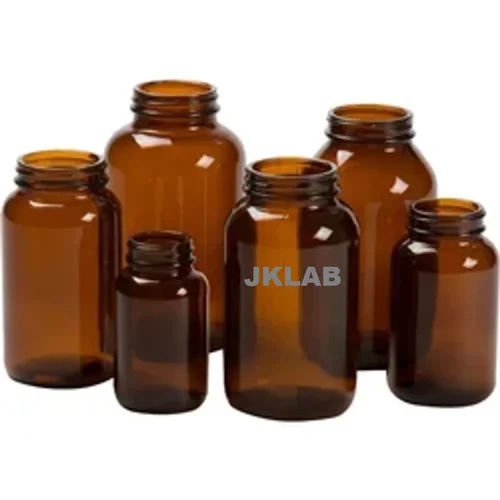 Standard Amber Tablet Glass Bottles Application: Industrial