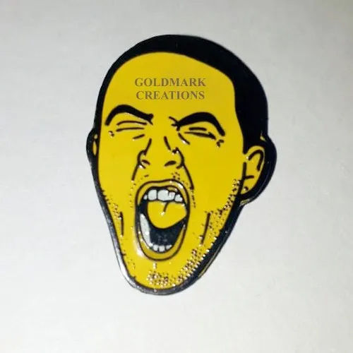 Printed Yellow Brass Lapel Pin