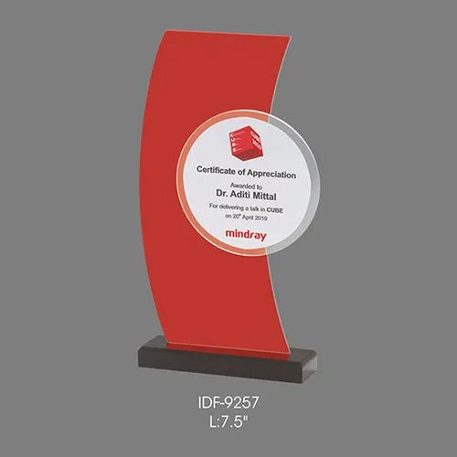 Red Acrylic Trophy