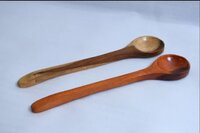 Wooden Serving Spoon 8 - Natural Wood Material, 12 Inches Long | Versatile Utensil For Serving And Portioning, Gentle On Cookware