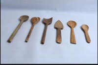 Wooden Serving Spoon 11 - Solid Wood, 12 Inch Length, Natural Finish | Gentle Touch On Cookware, Versatile For Serving And Portioning Food
