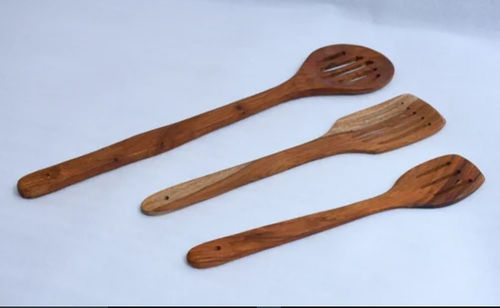 WOODEN SERVING SPOON 12