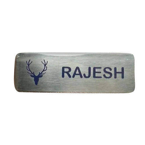 Printed Steel Name Badge