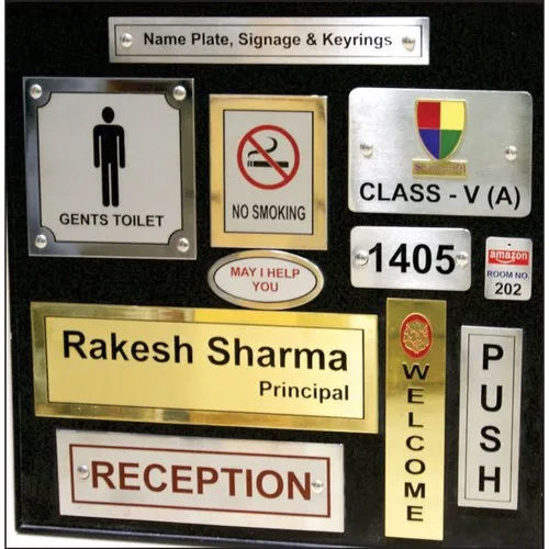 Ss Name Plates - Regional Style: Indian