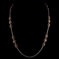 Real Diamond Chains - Diamond Carat Weight: 33.93gms Carat