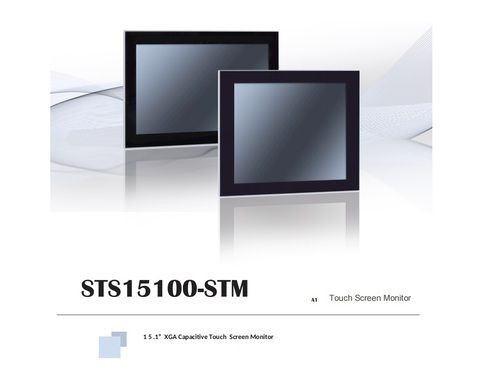 STS 15.1 INCH INDUSTRIAL CAPACITIVE TOUCH SCREEN MONITOR