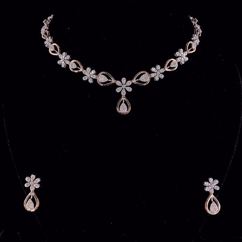 Gold Diamond Necklace SetS