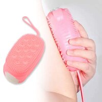Super Soft Silicone Bath Brush Double-Sided Body Scrubber for Exfoliation