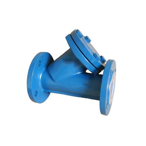 Ptfe Lined Stainless Steel Y Strainer - Color: Blue