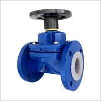 Industrial Ptfe Lined Diaphragm Valve - Color: Black  Blue