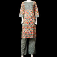 Casual Top And Bottom Kurti Set