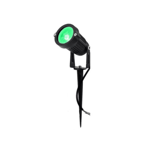 LED Garden Light w Spike - 6W (Green)