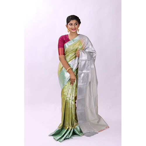 Silk Green Shade Kanjivaram Saree