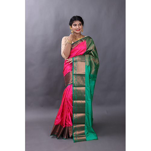 Pink Kanjivaram Silk Saree