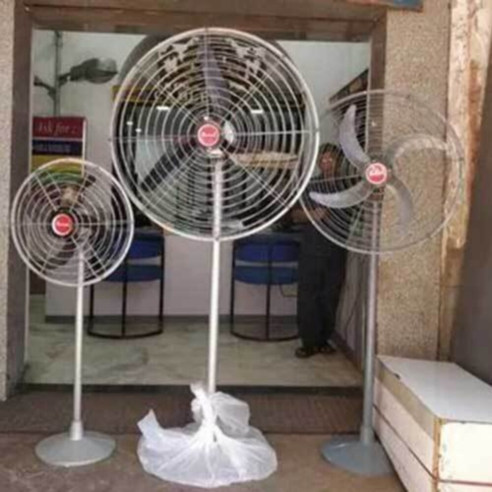 Pedestal Air Circulator Fans - Color: White/Grey