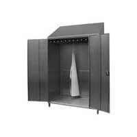 Stainless Steel Apron Drying Cabinet - Color: Silver